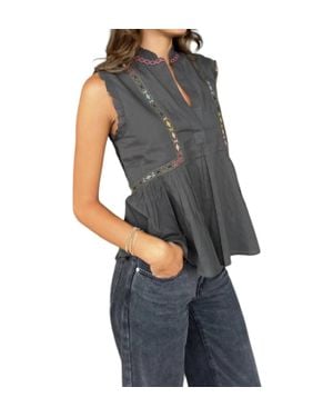 Current/Elliott The Solace Blouse - Black