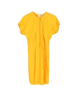 Acne Studios Crewneck Knee-Length Shift Dress - Yellow