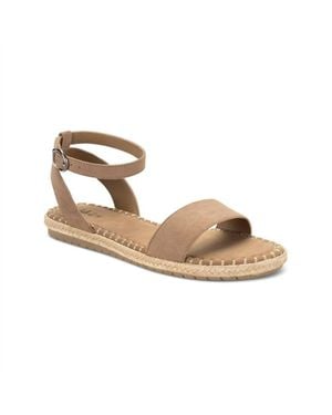 Style & Co. Peggyy Ankle Strap Espadrille Flat Sandals - Metallic