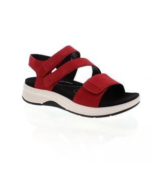 Josef Seibel Estelle 03 97303-380400 Sandal Leather Strappy Zap1148 - Red