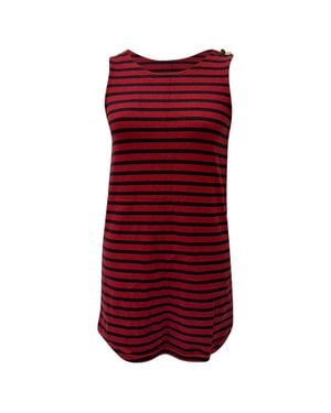 Sandro Sandro Striped Mini Dress - Red