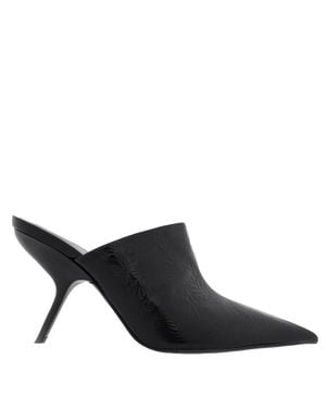 Ferragamo Ferragamo Elly 85 Embossed Leather Pumps, Size 7 C - Black