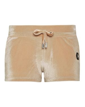Philipp Plein Jogging Shorts Gothic Plein - Natural