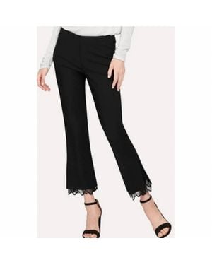 ecru Lexington Flare Ankle Pants - Black