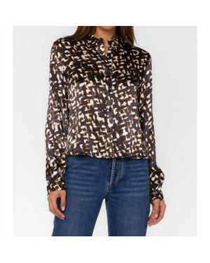 Velvet Heart Holden Geo Blouse - Black