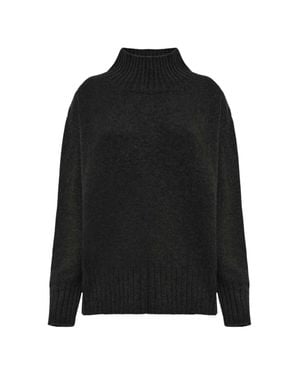 Malo Cashmere Turtleneck Sweater - Black