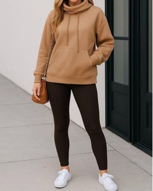Thomas & Co Taye Turtleneck Dolman Sleeve Sweatshirt - Black