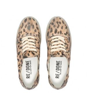 RE/DONE 70S Low Top Skate Sneaker - Metallic