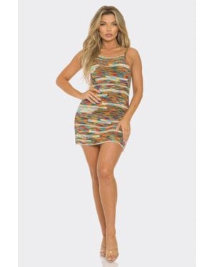 TRUEDAMES Color Knit Dress - Multicolor