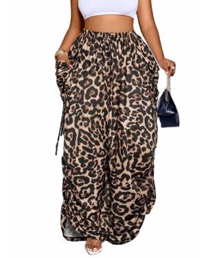 By Claude Animal Lover Casual Wide Leg Pants - Black