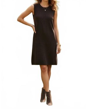 She + Sky Coffee And Cashmere Knit Mini Dress - Black