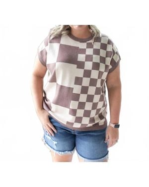 First Love Coffee Shop Knit Top - Blue