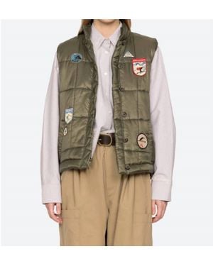 Sea Eira Quilted Puffer Vest - Natural