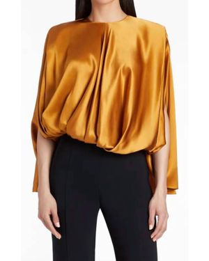 Amanda Uprichard Odessa Silk Top - Orange