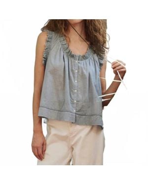 The Great Vignette Top - Blue