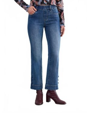 Fdj Pull-On Boot Ankle Denim Jean - Blue