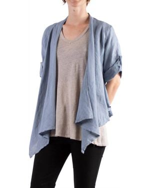 Gigi Moda Leggera Open Front Jacket - Black