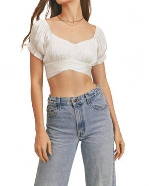 Reset By Jane Mel Crop Top - Blue