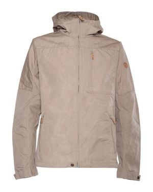 Fjallraven Textured Finish Zip-Up Jacket - Natural