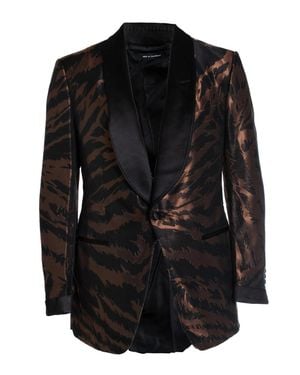 Tom Ford Atticus Copper Tuxedo Dinner Jacket - Black