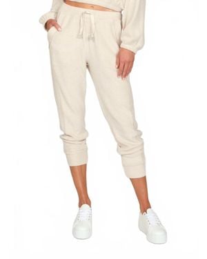 Vintage Havana Fleece Seam Jogger - Natural