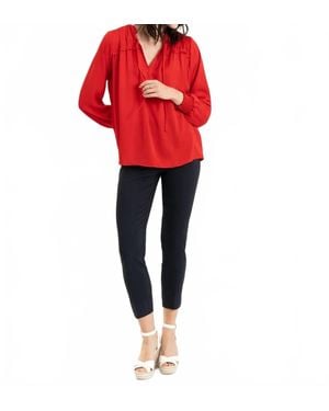 Renuar Capri Pants - Red