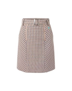 Trussardi White Cotton Skirt - Multicolor