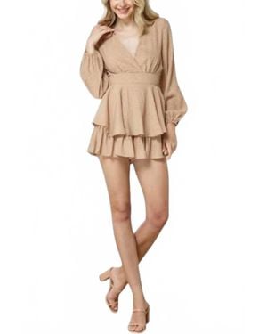 illa illa Wrinkle Woven Romper - Natural