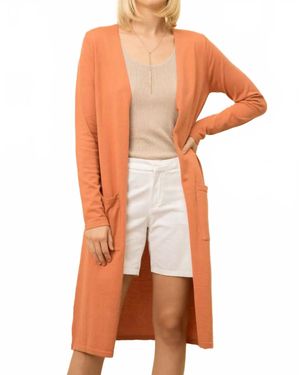 Mystree Carly Long Sleeves Cardigan - Orange