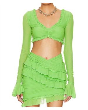 MAJORELLE Macey Crop Top - Green