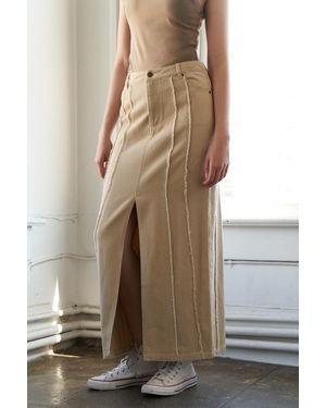 TRUEDAMES Between The Pages Woven Skirt - Brown