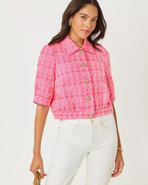 Lilly Pulitzer Marciana Boucle Jacket - Red