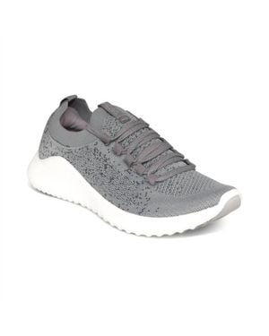 Aetrex Carly Lace Sneaker - Gray