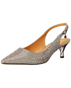 J. Reneé Ferryanne Pump Pewter Glitter Rhinestones Ferrya-Gfpew - Brown
