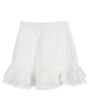 Charo Ruiz Ruffle Mini Skirt - White