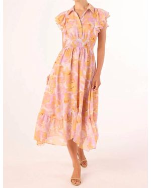 MISA Los Angles Florencia Midi Dress - Pink