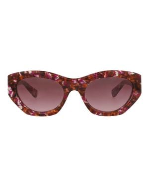 Chloé Cat Eye-Frame Recycled Acetate Sunglasses - Red