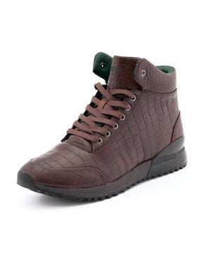Mazine Hessonite High Top Casual Sneaker - Brown
