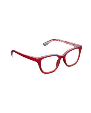 Peepers Trapeze Progressive Glasses - Red