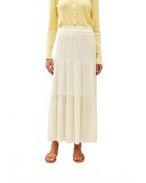 Be Cool Sienna Smocked Maxi Skirt - Natural