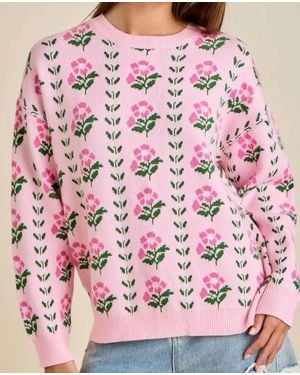 Main Strip Marilla Sweater - Pink