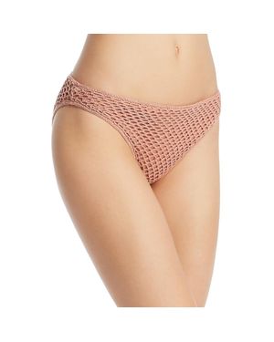 MINKPINK Adrift Cheeky Crochet Bikini Swim Bottom - Pink