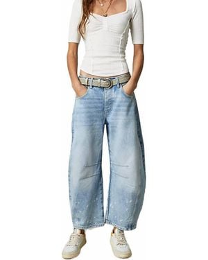 Sweetkama Dusty Barrel Wide Leg Jeans - Black
