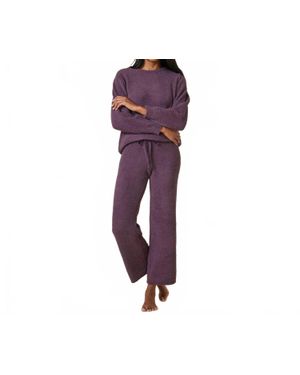 Softies Marshmallow Reverse Seam Lounge Set - Purple