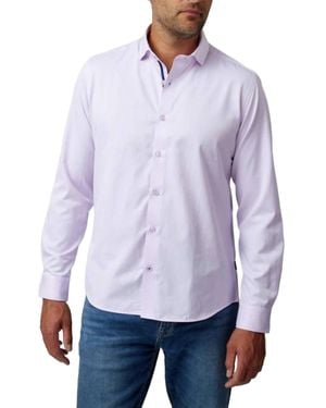 Stone Rose Long Sleeve Dry Touch Shirt - Purple