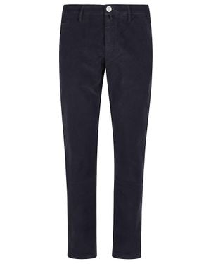 Jacob Cohen Slim Fit Bobby Tailored Mid-Rise Pants - Blue