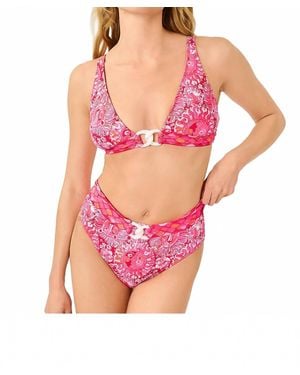 Lilly Pulitzer Lyall High Waisted Bikini Bottom - Pink