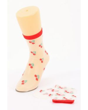 TRUEDAMES Cotton Stretch Socks - Red