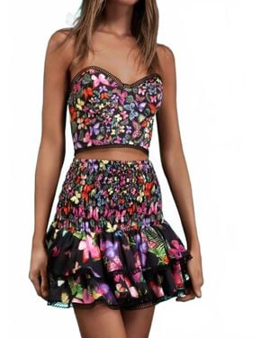 Charo Ruiz Vio Bustier Top - Red