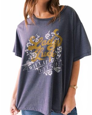 Chaser Brand Willie Nelson Graphic Tee - Blue